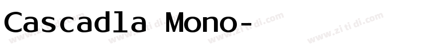 Cascadla Mono字体转换